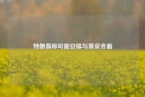 特朗普称可能安排与普京会面