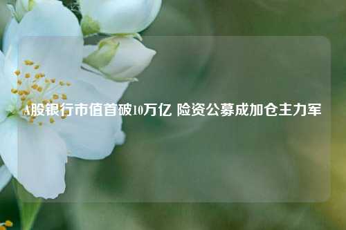 A股银行市值首破10万亿 险资公募成加仓主力军  第1张