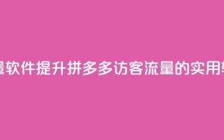 拼多多访客流量软件 - 提升拼多多访客流量的实用软件推荐~