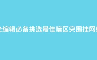 暗区突围买挂网站大全 - SEO编辑必备：挑选最佳暗区突围挂网站，查看全面指南！~