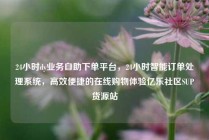24小时dy业务自助下单平台，24小时智能订单处理系统，高效便捷的在线购物体验亿乐社区SUP货源站